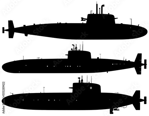 Submarine silhouettes