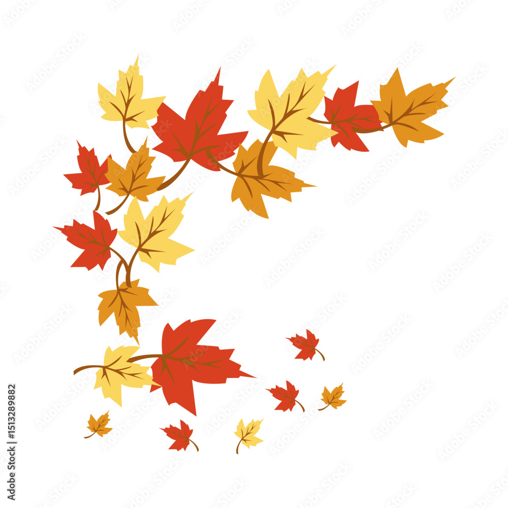 Obraz premium Autumn Leaves Falling