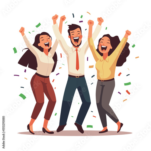 Celebrating Success with Joyful Friends