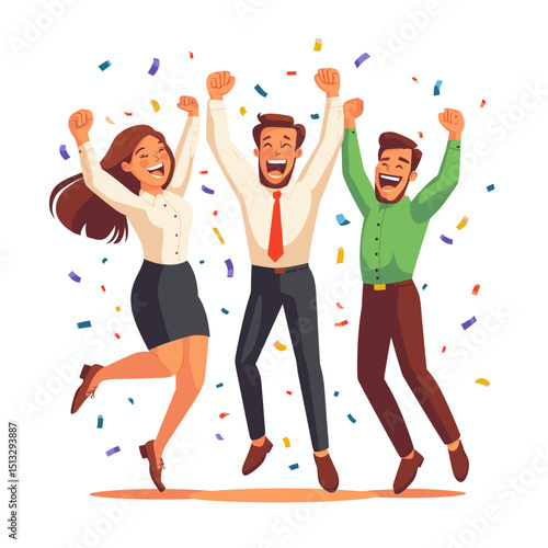 Celebrating Success with Joyful Friends