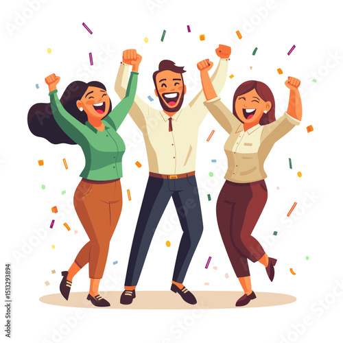 Celebrating Success with Joyful Friends