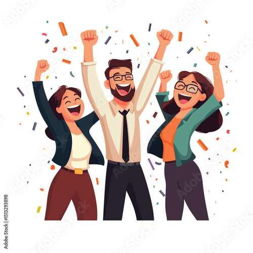 Celebrating Success with Joyful Friends
