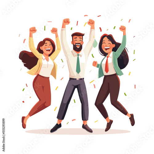 Celebrating Success with Joyful Friends