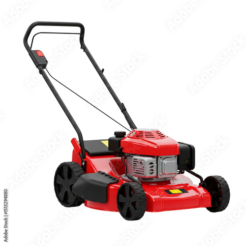 lawnmower isolated on white background