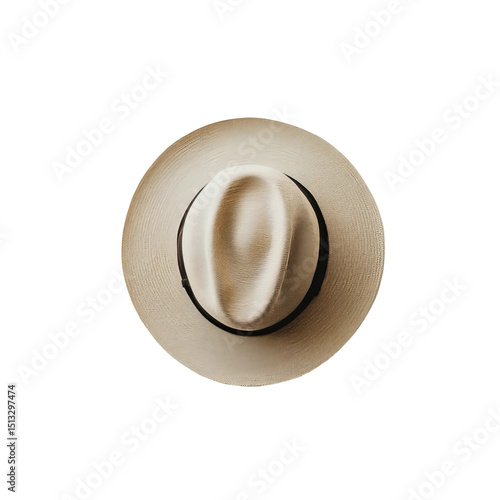 straw hat isolated on white
