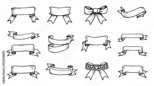 ribbon icon set