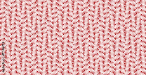 Panoramic green wicker background, repeating elements - Vector illustration