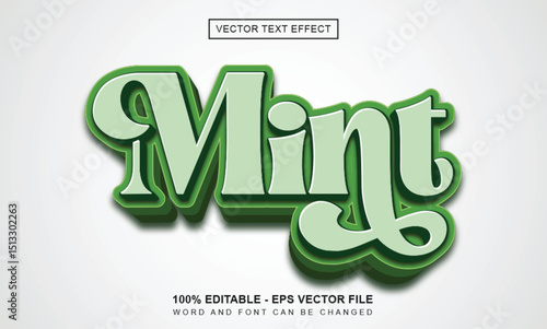 Mint text Effect
