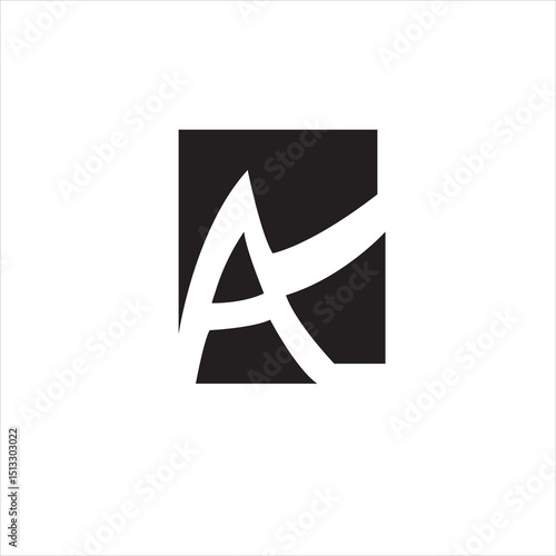 Initial letter A minimalist art logo. Creative minimal logo icon design with letter A. elegant. Simple. Vector A. Alphabet A. Modern abstract letter A logo design. Simple,  Elegant, Modern
