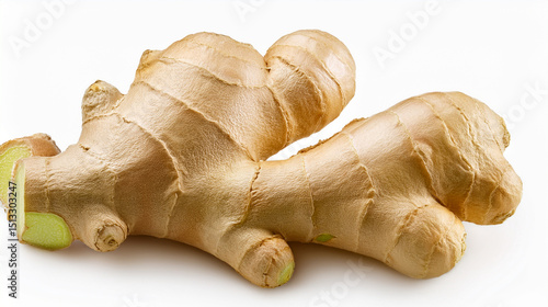 ginger root isolated on white