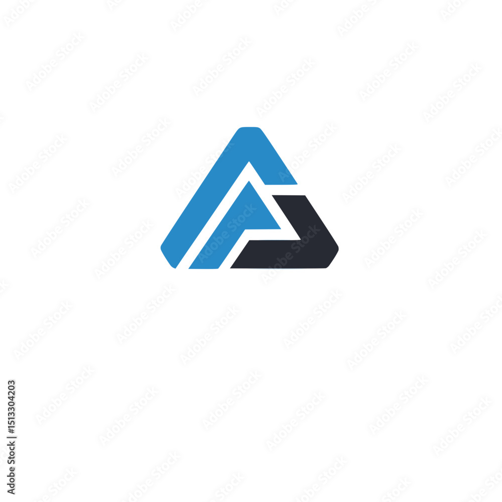 Abstract Letter 'A' Logo - Modern Geometric Design Vector Abstract Letter 'A' Logo - Modern Geometric Design Vector