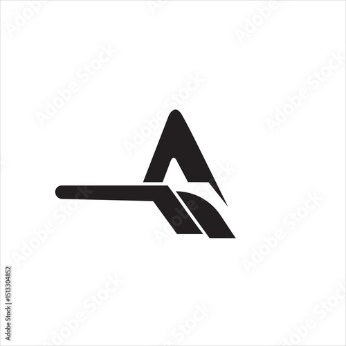 Initial letter A minimalist art logo. Creative minimal logo icon design with letter A. elegant. Simple. Vector A. Alphabet A. Modern abstract letter A logo design. Simple,  Elegant, Modern
