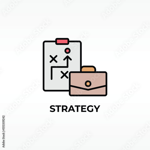 Strategy Vector, Icon Or Logo Sign Isolated Symbol Illustration
