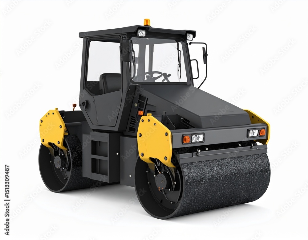 Fototapeta premium Asphalt Paver isolated on white background. . rendering