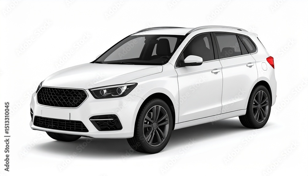 Naklejka premium Realistic car isolated on white background. . rendering