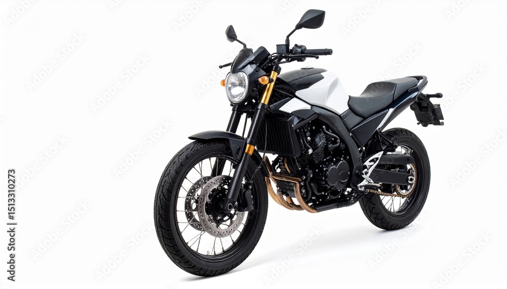 Motorcycle isolated on white background. Motorcycle isolated on white background.