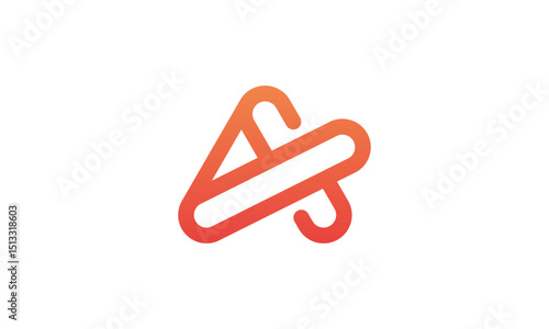 Abstract Rounded A Letter Logo Design Vector – Smooth and Modern Letter A with Rounded Shapes for Friendly and Innovative Branding