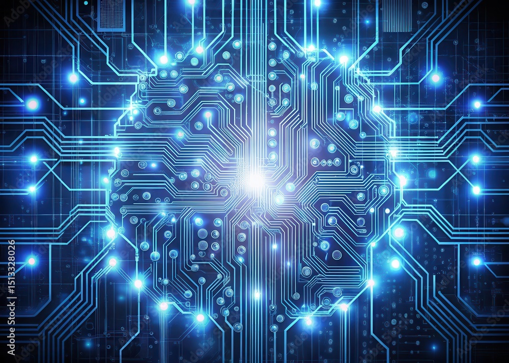 Fototapeta premium Complex Neural Circuitry of Light