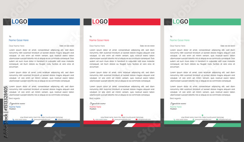 Professional business letterhead with a minimalist style and structured format,Bundle perfect for company correspondence, official memos, and branding needs
