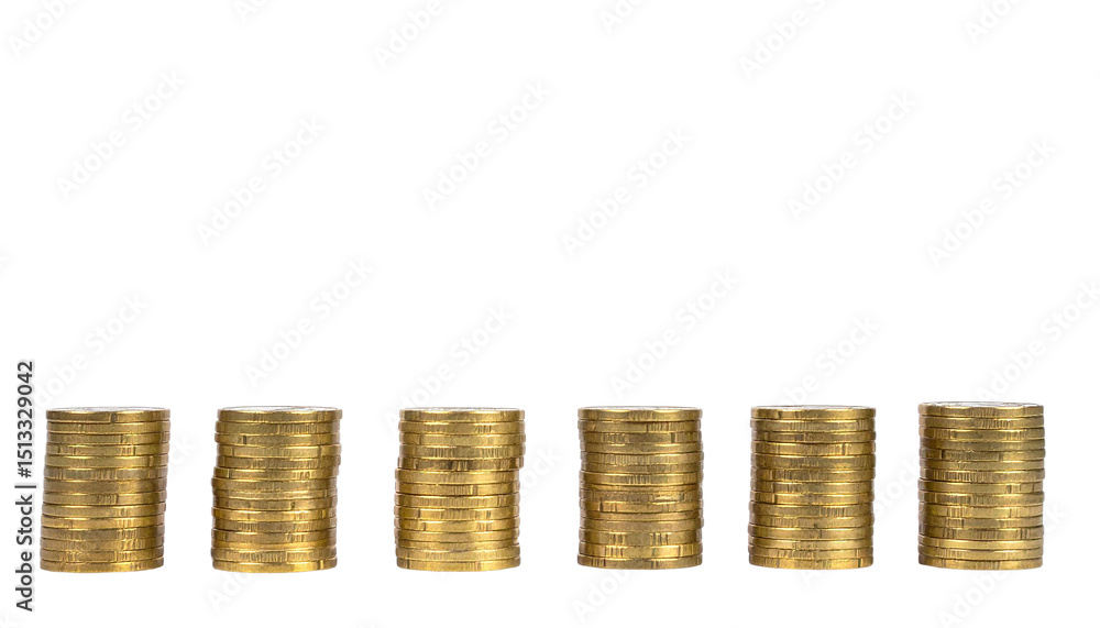stack of gold coins isolated on transparent background, png stack of gold coins isolated on transparent background, png