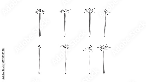Sparkler Holders Icon Festive Decoration