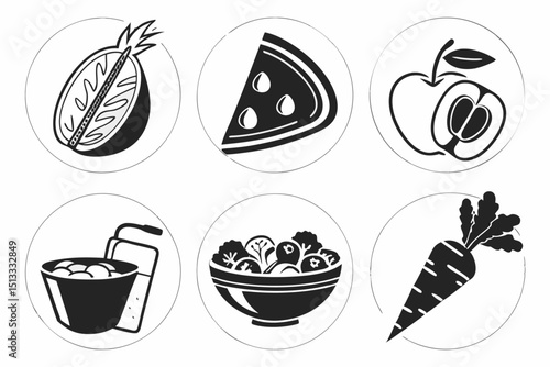 set of icons