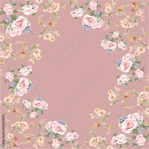 Hello Summer floral design and beautiful flowers roses botanical