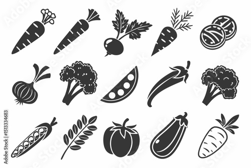 set of vegetables