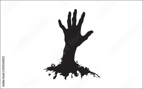 halloween hands with tree