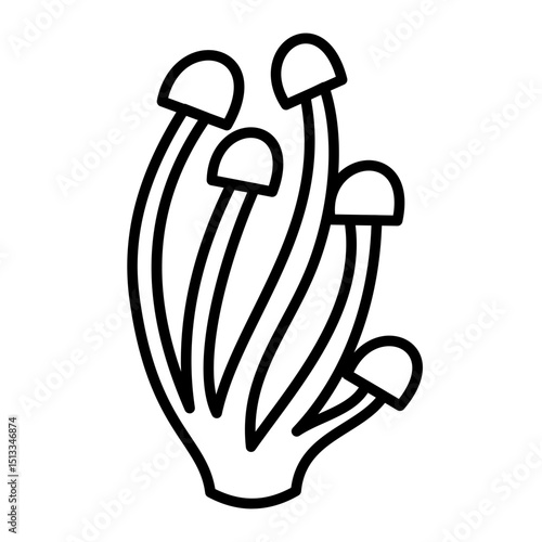 enoki mushroom icon