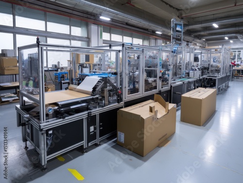 Wallpaper Mural Box folding and taping machine in production line Torontodigital.ca