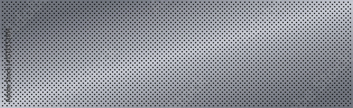 Silver perforated iron with white reflections - Vector illustration