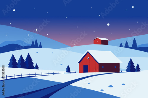 winter mountain landscape