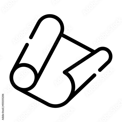yoga mat Line Icon