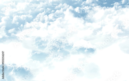 Blue sky with white cloud. The summer heaven is colorful clearing day Good weather and beautiful nature in the morning. texture of cloud on blue sky