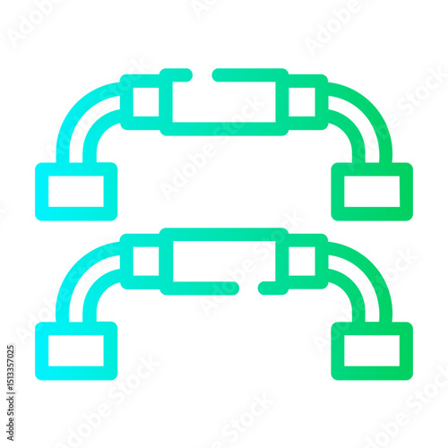 bar Line Gradient Icon