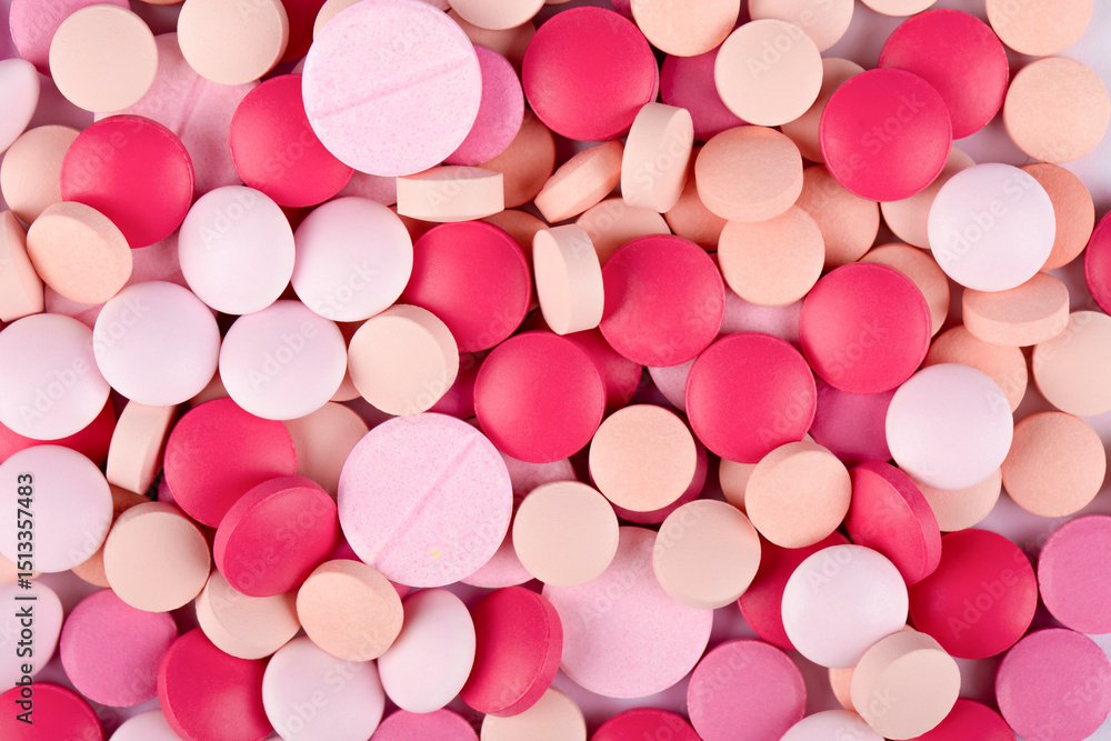 background macro colored medical pills background macro colored medical pills
