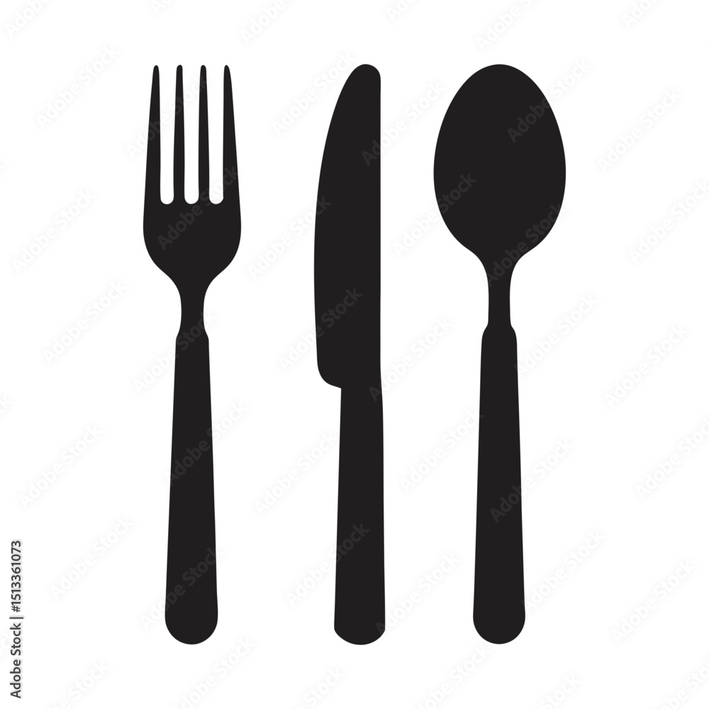 cutlery set fork spoon knife kitchenware icon vector illustration cutlery set fork spoon knife kitchenware icon vector illustration