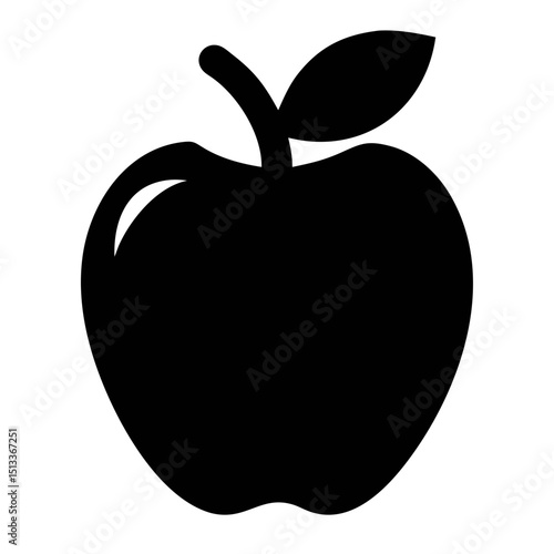 vector illustration of an apple