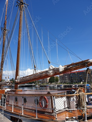 Sailing boat along the Swedish coast