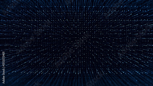 Wallpaper Mural Abstract Digital Data Stream Blue Lines Converging in a Dynamic, Futuristic Pattern Torontodigital.ca