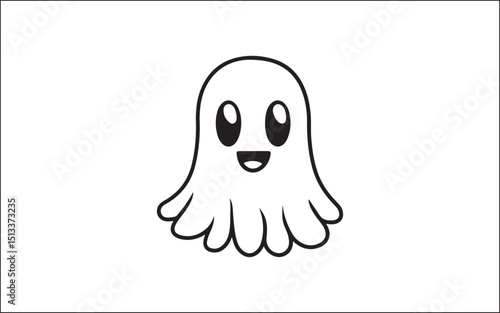 halloween funny cartoon ghost
