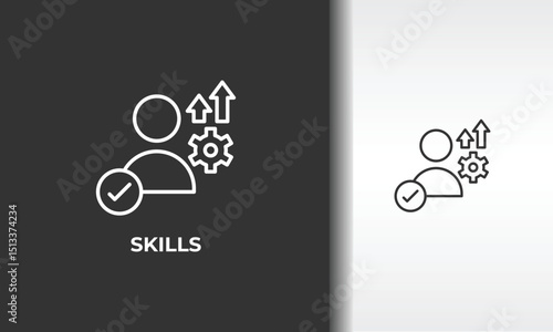 Skills Vector, Icon Or Logo Sign Isolated Symbol Illustration