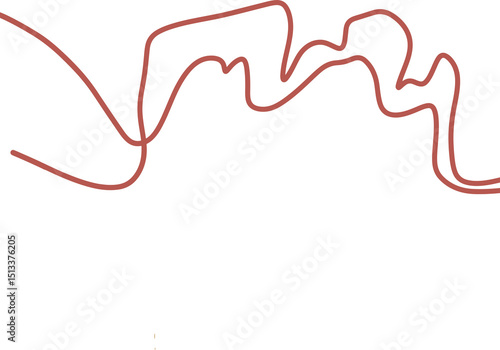 Abstract Line Decorative Element