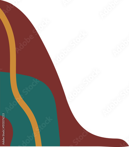 Abstract Doodle Shapes Decorative Element