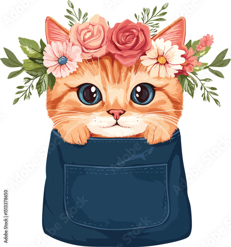 cat with a gift