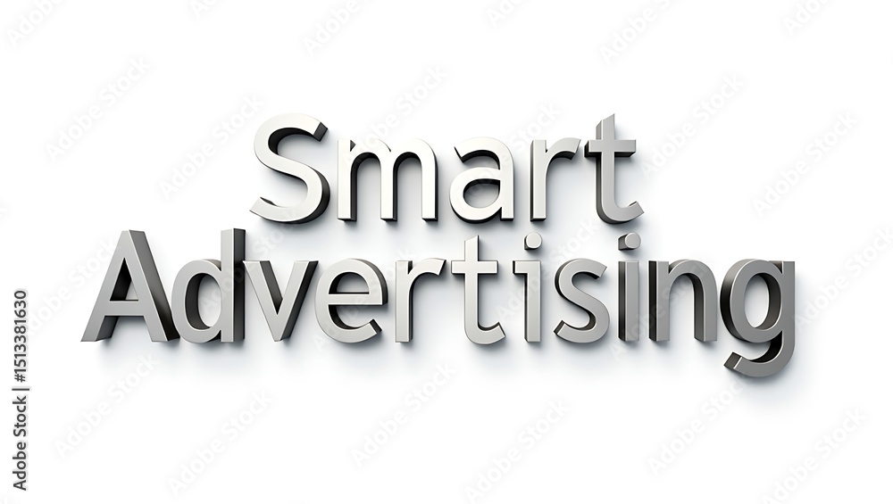 Creative modern showcasing smart advertising concept on a plain background Creative modern showcasing smart advertising concept on a plain background