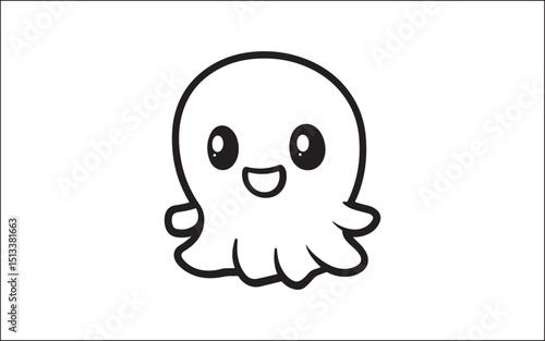 halloween funny cartoon ghost