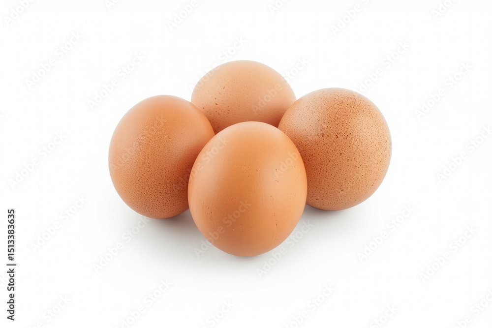 High Resolution Picture of Eggs Isolated on White Background Showing Multiple Views High Resolution Picture of Eggs Isolated on White Background Showing Multiple Views