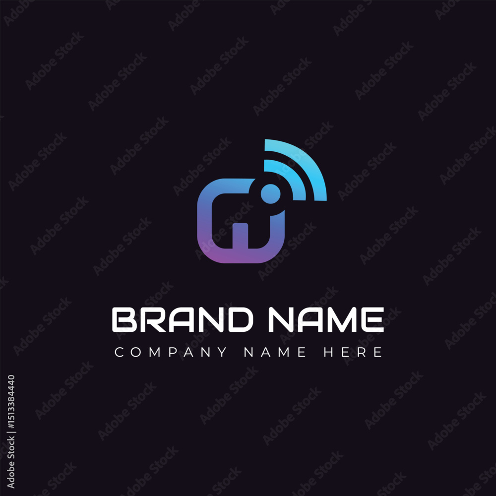 Obraz premium Modern Gradient Letter logo design vector